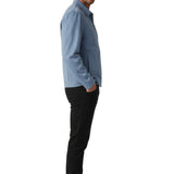 Light Blue Suede Jacket for Men – Elegant and Versatile Everyday Jacket