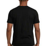 Men's Slim-Fit Mercerized T-Shirt in Black