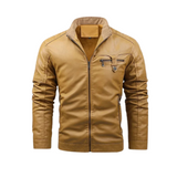 Retro Fleece Leather Lined Jacket
