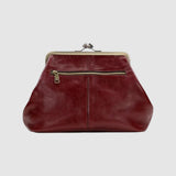 Leontýna - Leather bag with retro clasp