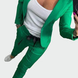 Ella - Women's Loose Pants Set with Blazer