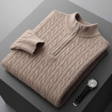 Deneb Cashmere Velvet Half-Zip