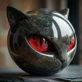 Stone Statue of the Black Cat – A Symbol of Luck and Style