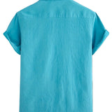 Casual Short Sleeve Cotton Shirt