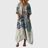 Maxi Dress with Colorful Pattern