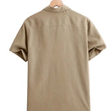 Casual Short Sleeve Cotton Shirt
