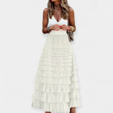 Valerie - Boho Skirt with Mesh Satin Finish