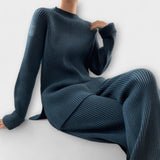 Albertina – 2-piece Cosy set in ribbed knit