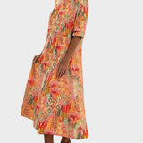 Emma - Loose and Light Floral Midi Dress