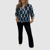 Ella - Blouse with Graphic Print