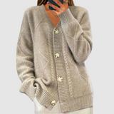 Elżbieta - Sweater with Braided Pattern