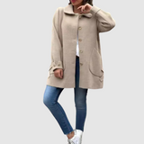 Martina - Classic oversized coat with buttons