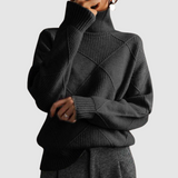 Ester - Textured Sweater with Turtleneck