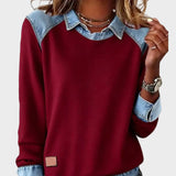 Ravit - Denim Woven Long Sleeve Blouse