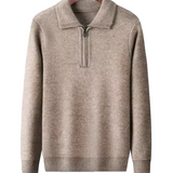 Gstaad Cashmere Sweater with Quarter Zip