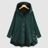 Zuzana - Quilted coat with a hood and buttons