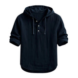 Adam – Linen Hoodie Shirt