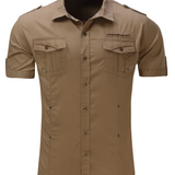 Men's Short Sleeve Cotton Shirt