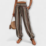 Scarlett - Pants with Ethnic Pattern