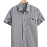 Casual Short Sleeve Cotton Shirt