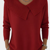 Lucia - Warm Sweater with a Soft Collar
