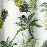 Men's Summer Cotton Shirt with Tropical Pineapple Pattern