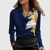 Dana - Elegant blouse made of shiny satin