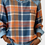 Ivy – Women's Patchwork Check Sweatshirt
