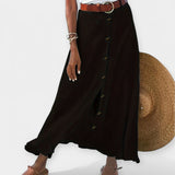 Klára - Semi-transparent midi skirt with a slit