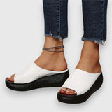 Amelie - Soft Faux Leather Sandals