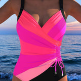 Eleanor - Elegant swimsuit with colourful print