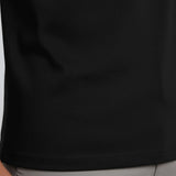 Men's Slim-Fit Mercerized T-Shirt in Black