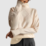 Ester - Textured Sweater with Turtleneck