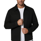 Black Suede Jacket for Men – Modern Casual Outerwear