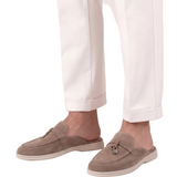 Beige Suede Mediterranean Mules