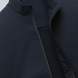 Men's Casual Vest with Stand-Up Collar and Zipper