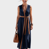 Lidia - Midi Dress with Contrast Detail