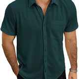 Men's Short Sleeve Summer Shirt made of Cotton