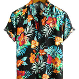 Short Sleeve Floral Shirt for Men
