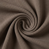 Men's Sweater with Half-Zip and Stand-Up Collar – Taupe Brown