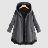 Zuzana - Quilted coat with a hood and buttons