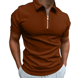 Gregorio - modern polo with half zip