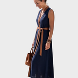 Lidia - Midi Dress with Contrast Detail