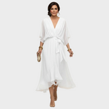 Monica Chiffon - Dress with a V-neck