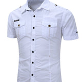 Short Sleeve Cotton Shirt for Men