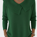 Lucia - Warm Sweater with a Soft Collar