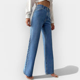 Mia - High-waisted jeans with a comfortable wide fit