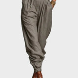 Magda - Cotton-Linen Long Sleeve Jumpsuit