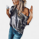 Natalie - Silk Blouse with Sequins