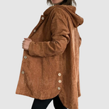 Stella - Comfortable Velvet Jacket with Hood